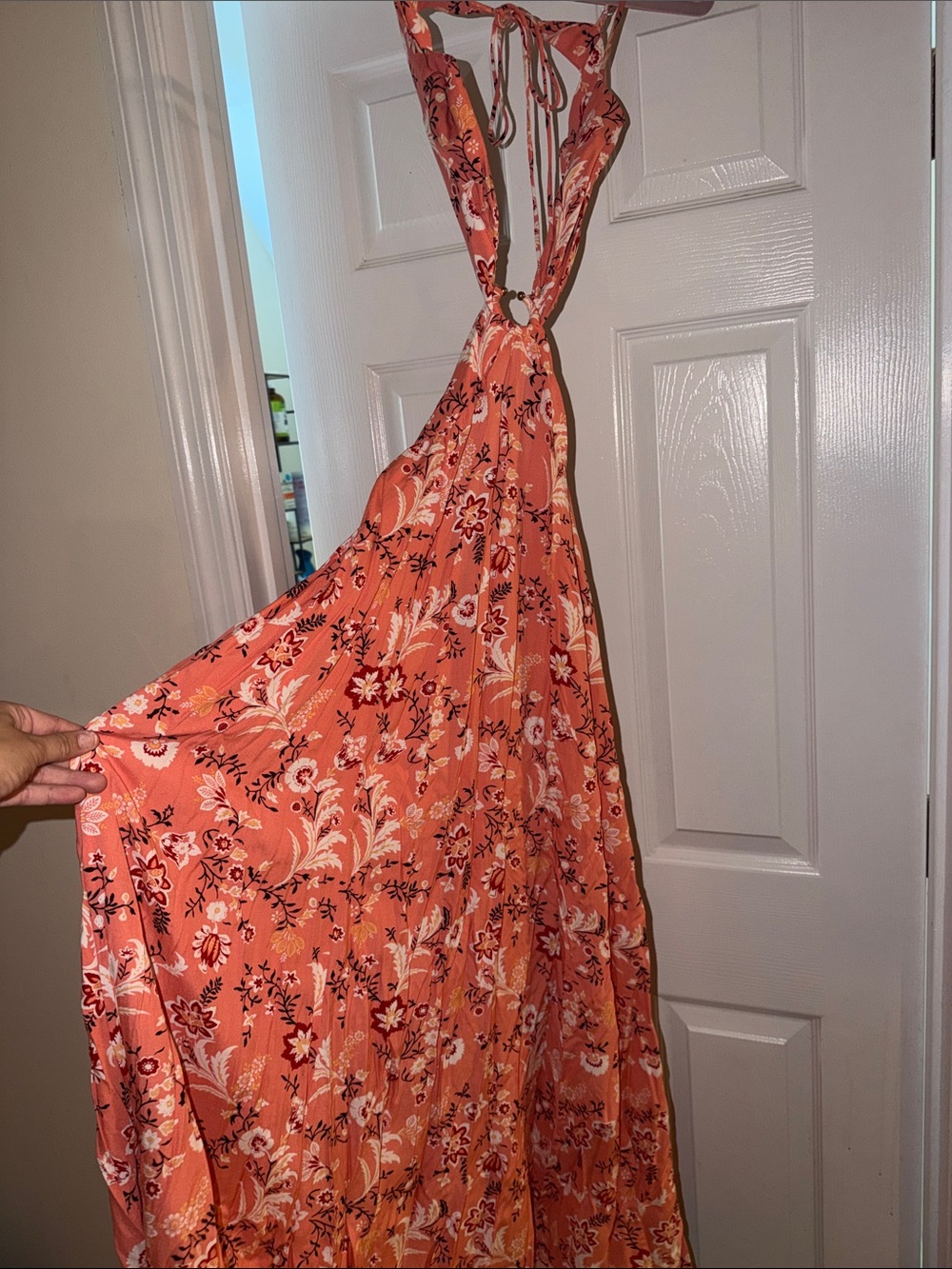 THATS SO FETCH Floral Pink Cutout Maxi Dress - Picture 2 of 3